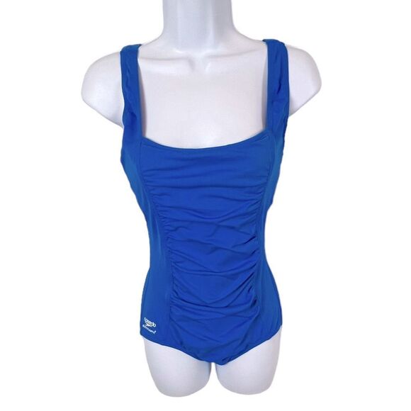 Speedo Blue Women's One Piece Swimsuit - Picture 1 of 9
